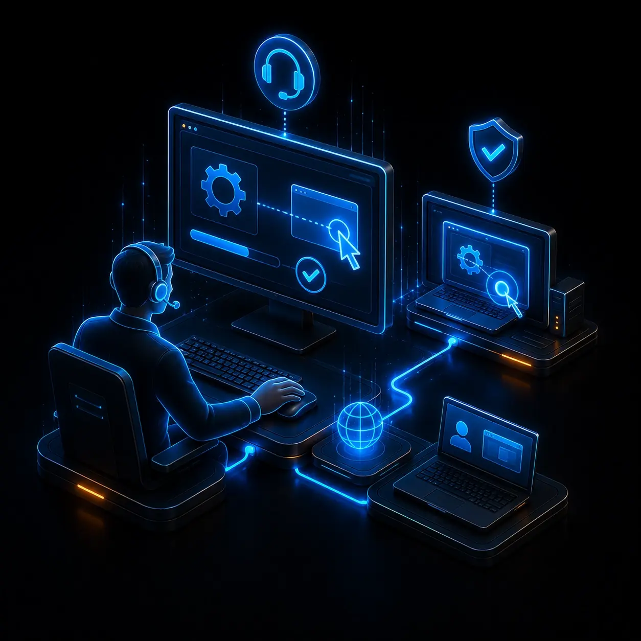 Soporte remoto para empresas con herramienta propia de Mendoza Service